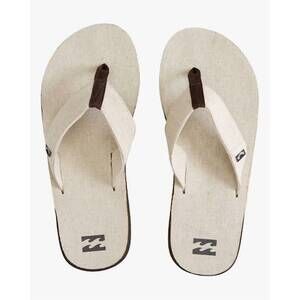 NEW BILLABONG men's overhead hemp slip-on sandals in natural